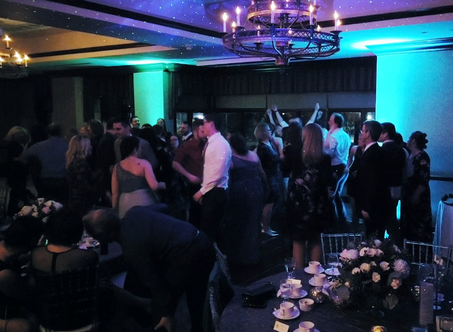 Wedding guests celebrating late into the night at an Ontario venue