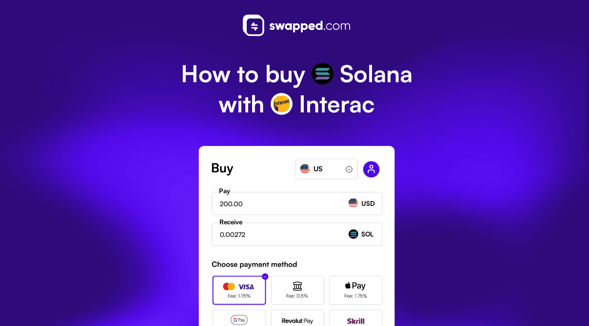 How to buy Solana (SOL) with Interac