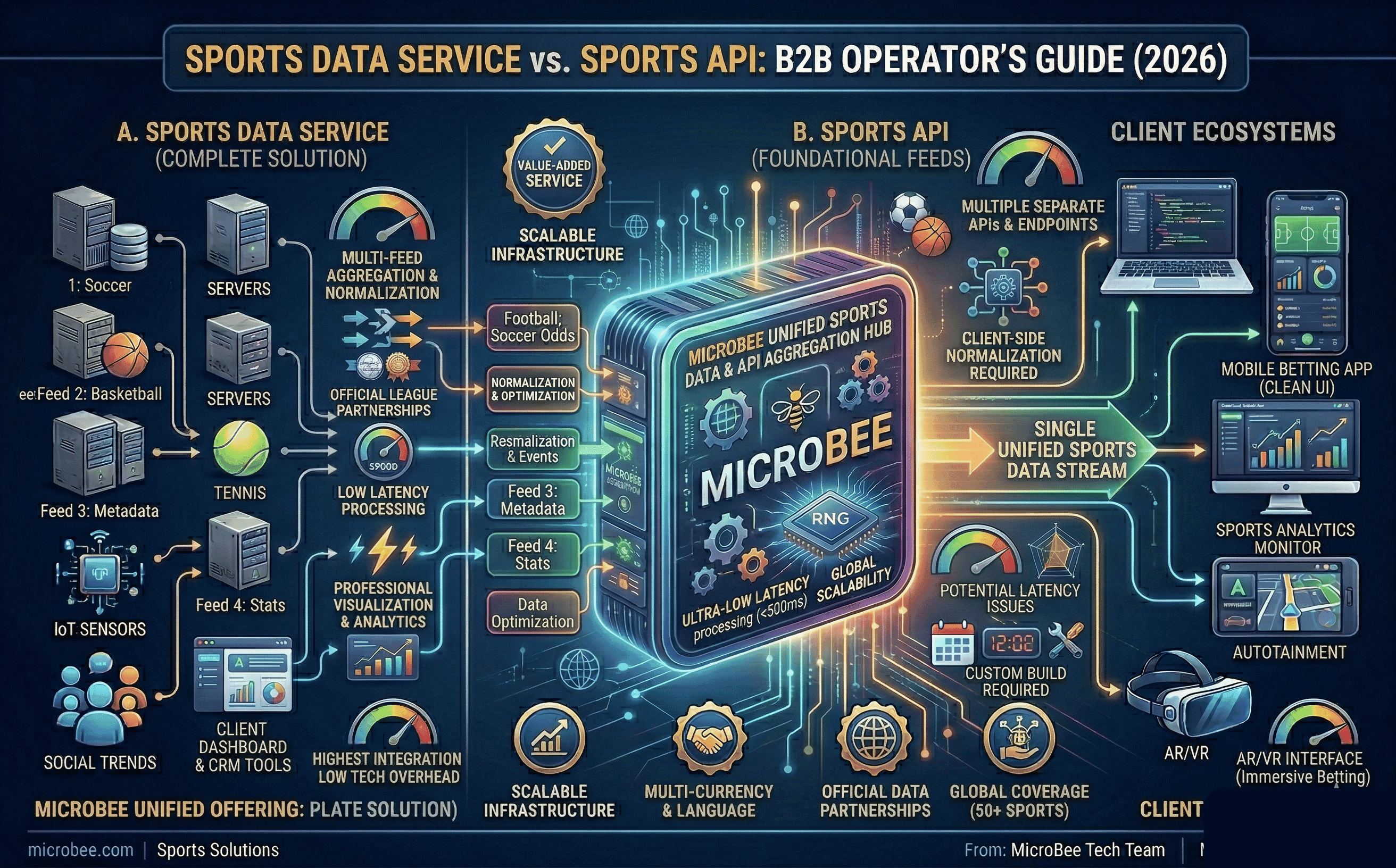 Sports Data Service vs Sports API: Key Differences for B2B Operators (2026)