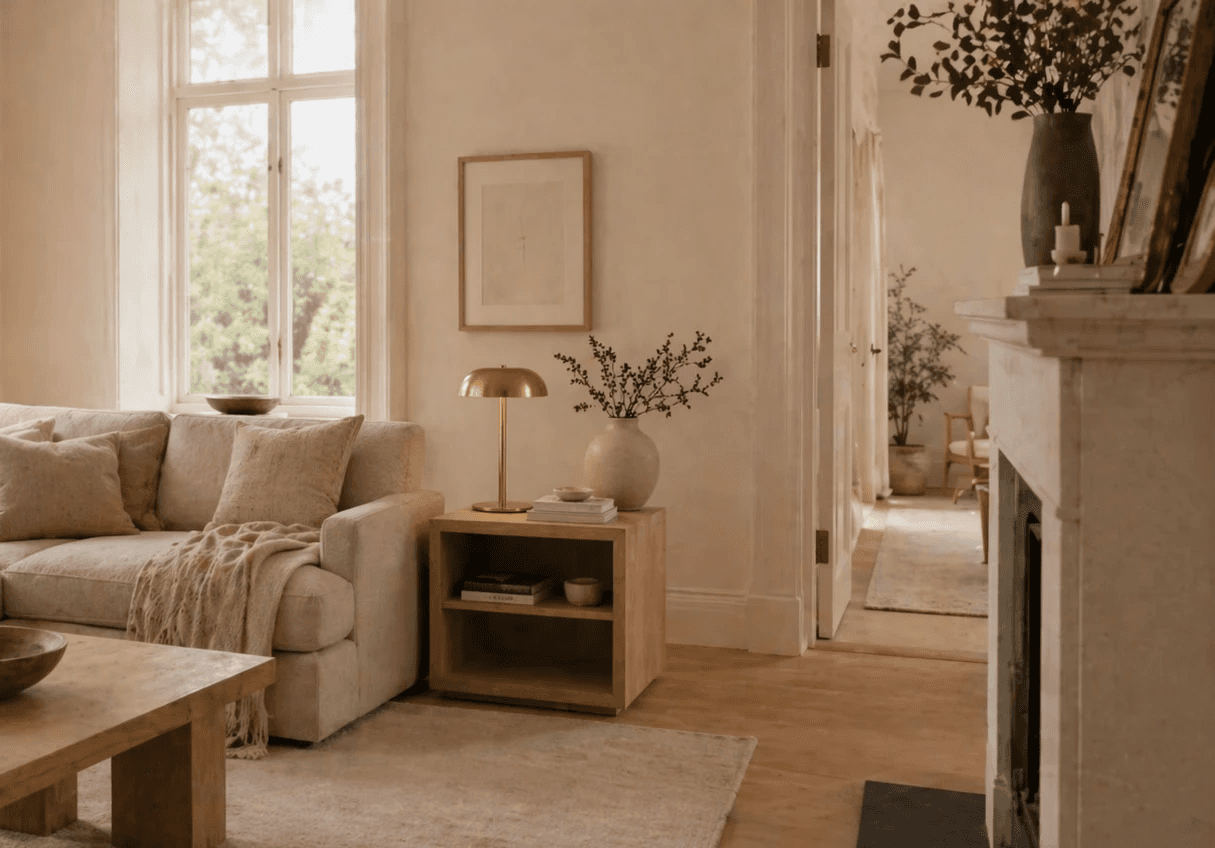 Garden and a black house