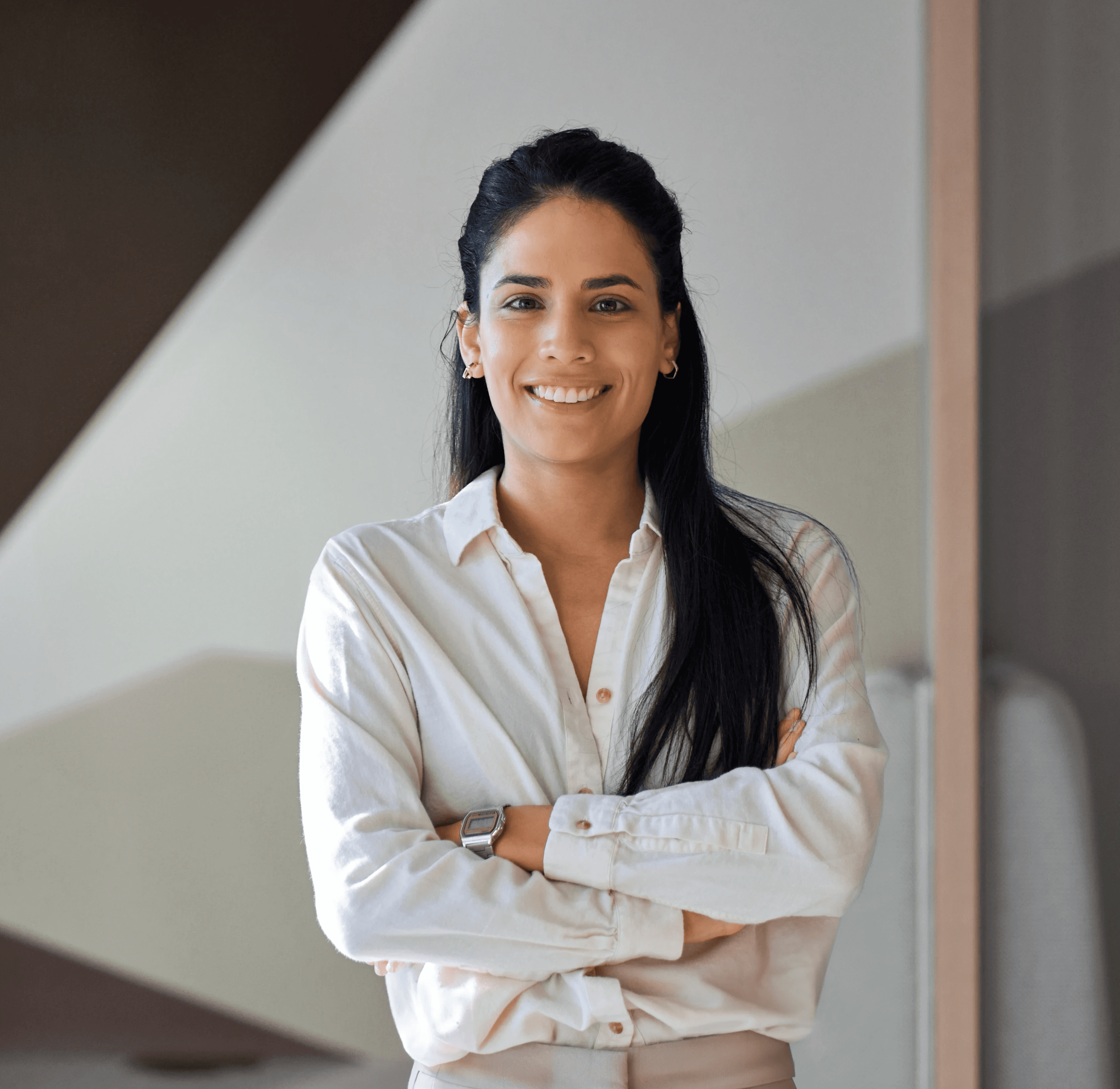 woman in black coat sitting on chair