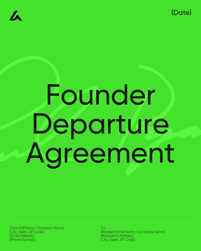 Founder Departure Agreement