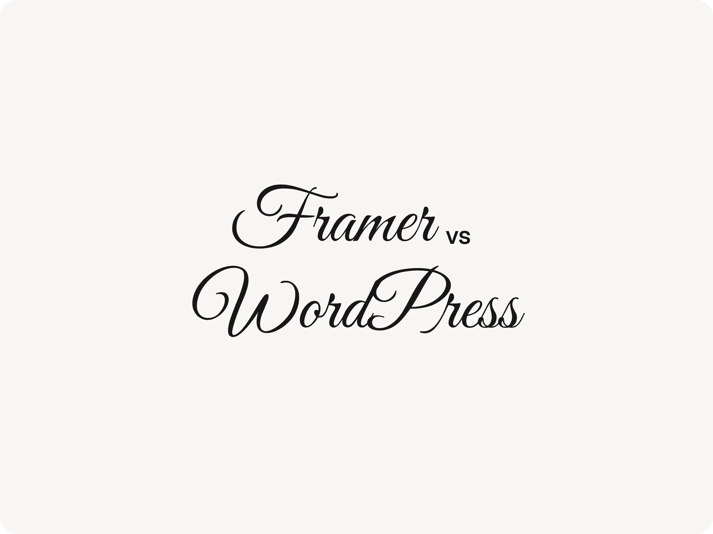 Framer vs WordPress en 2026