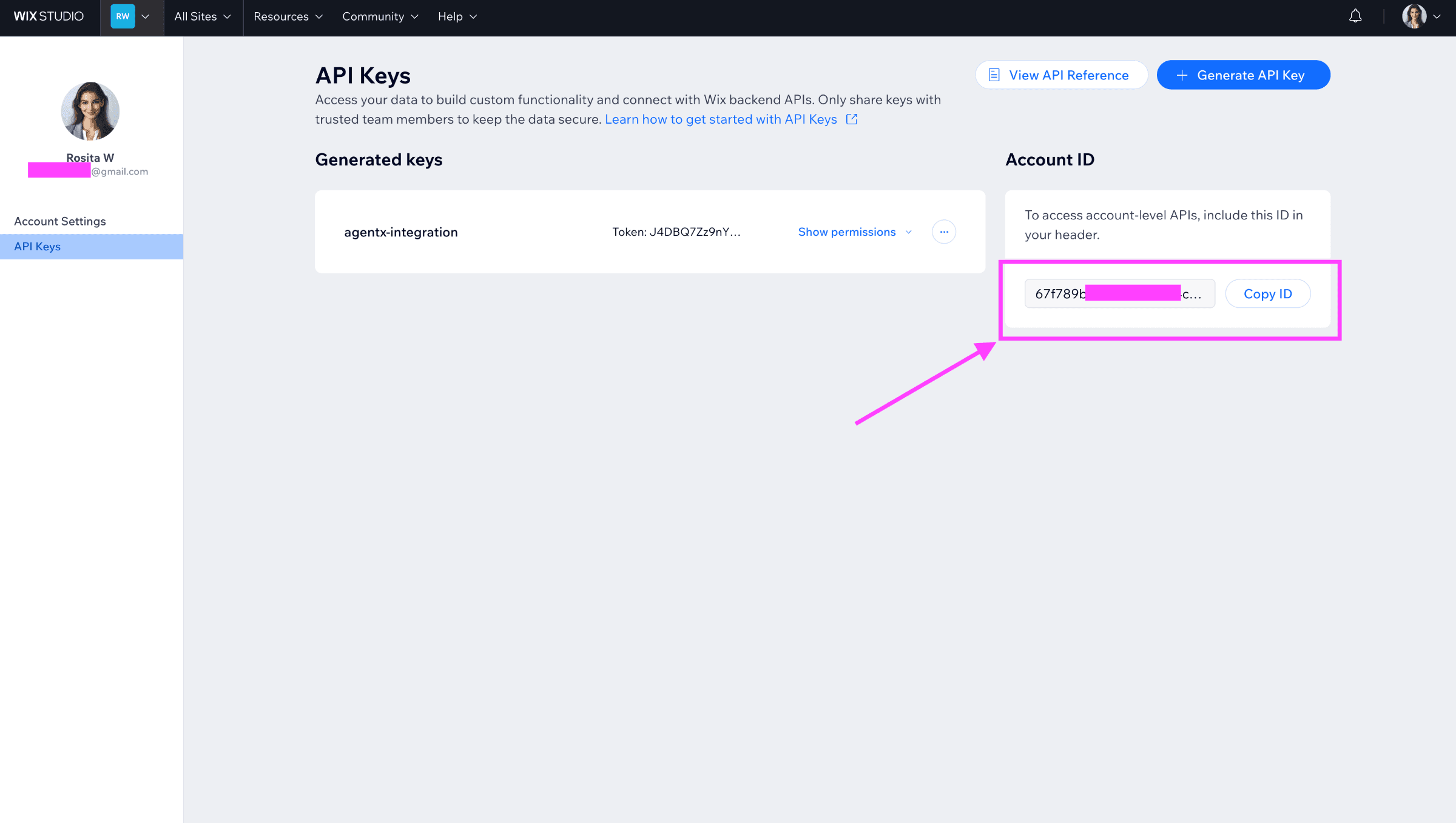 AgentX integration - Wix - step 3