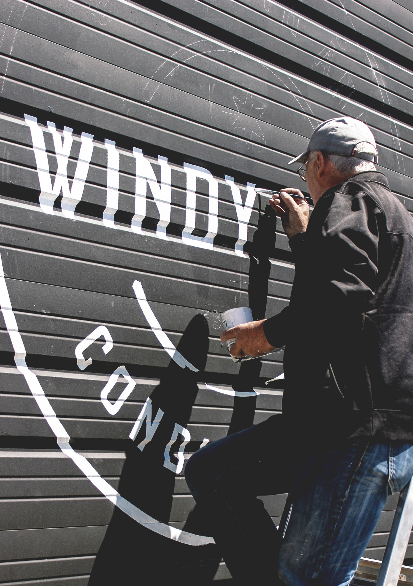 Windy City Strength and Conditioning Handpainted Signage