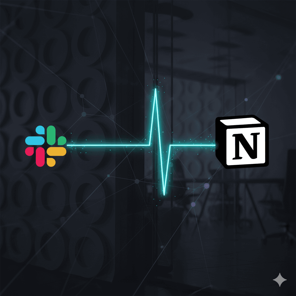 Reliable AI infrastructure maintaining continuous Slack–Notion synchronization.