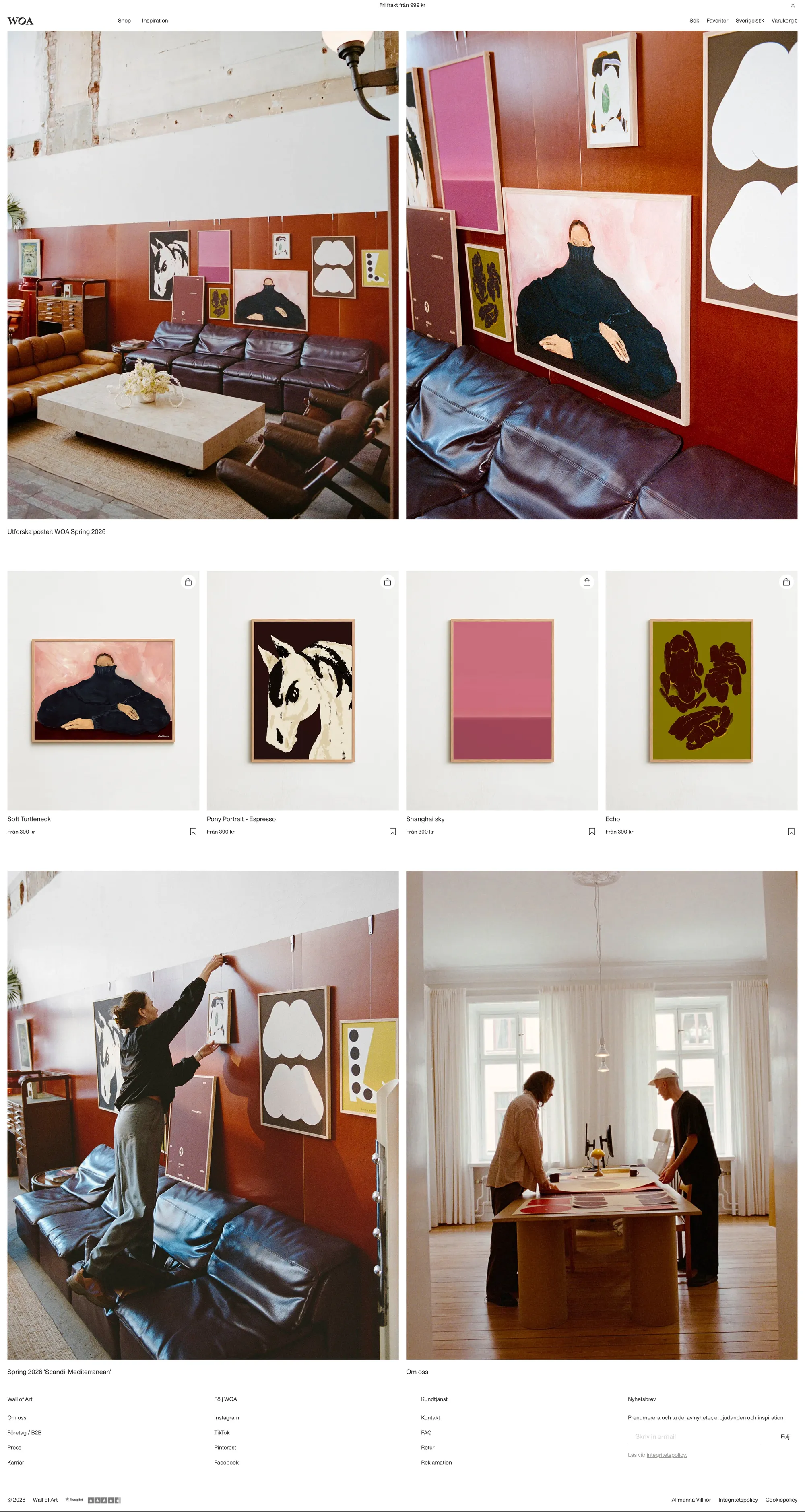 WOA other page screenshot showcasing Art and Design design