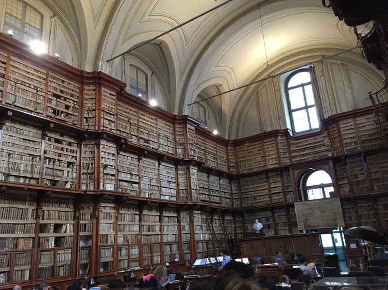 inside of library