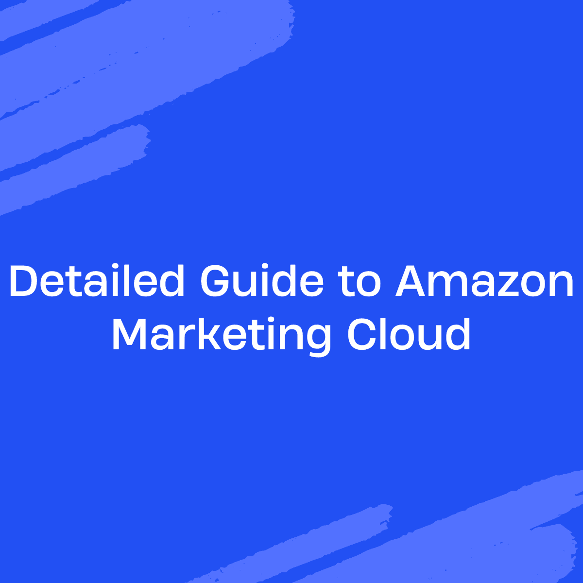 Detailed guide to Amazon Marketing Cloud