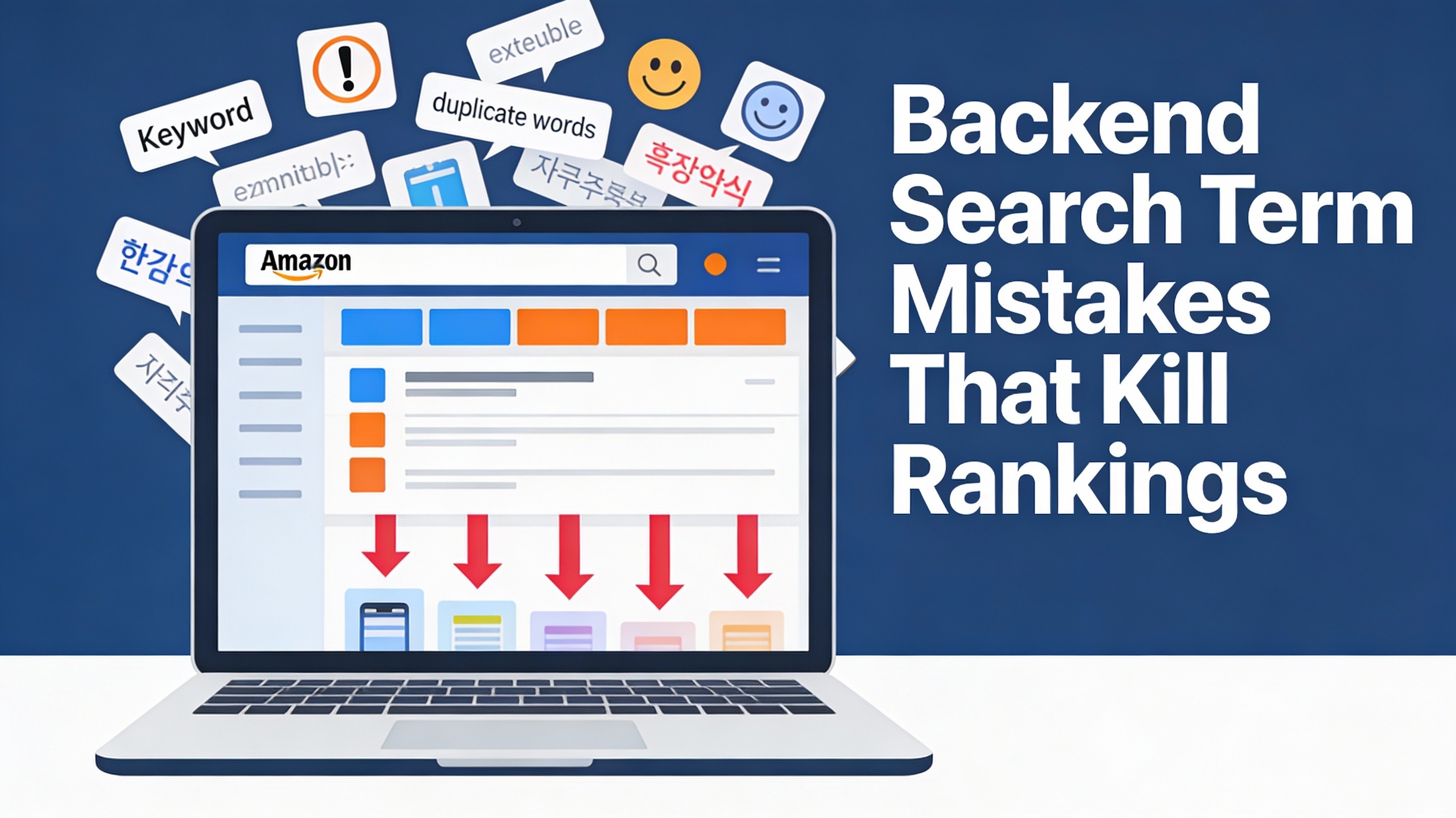 mistakes Amazon sellers make with backend search terms