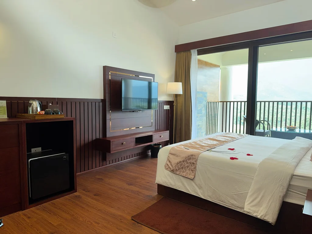 "Unwind in the exclusive indoor pool of our Premium Pool Villa at Au Revoir Wellness Resort – A perfect blend of luxury and serenity.