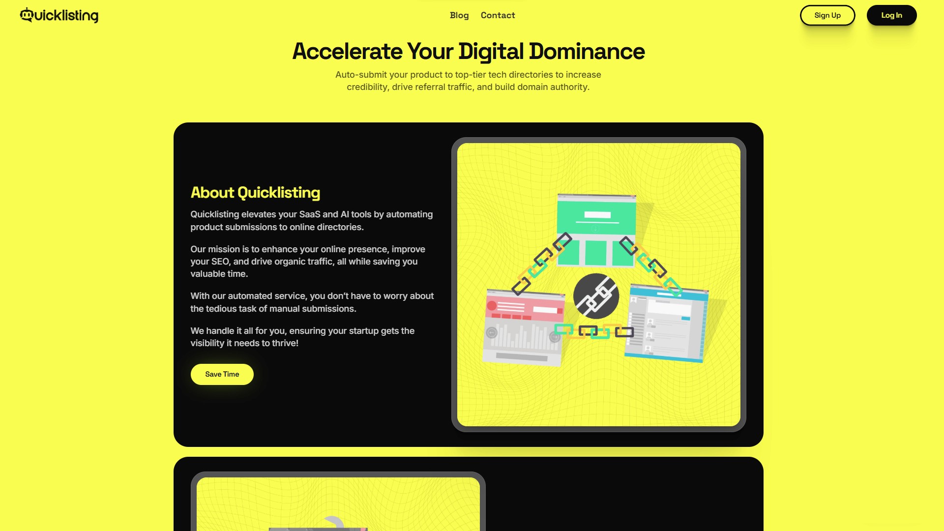 quicklisting website design