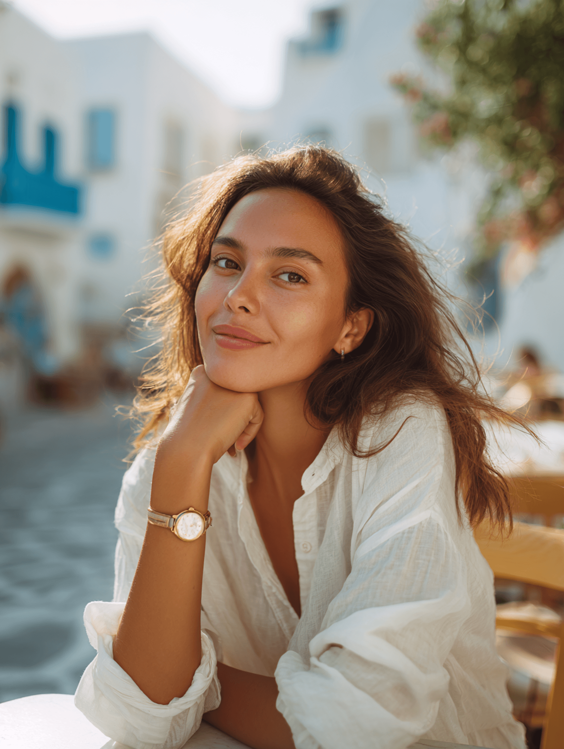 Woman traveler exploring the AlUla desert during the Sunset Ride tour.