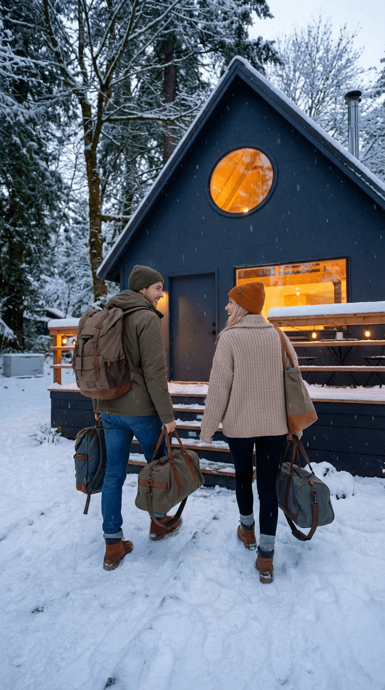 A futuristic sports car speeding through a neon-lit city at night