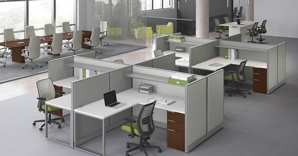 Professional team in modern office