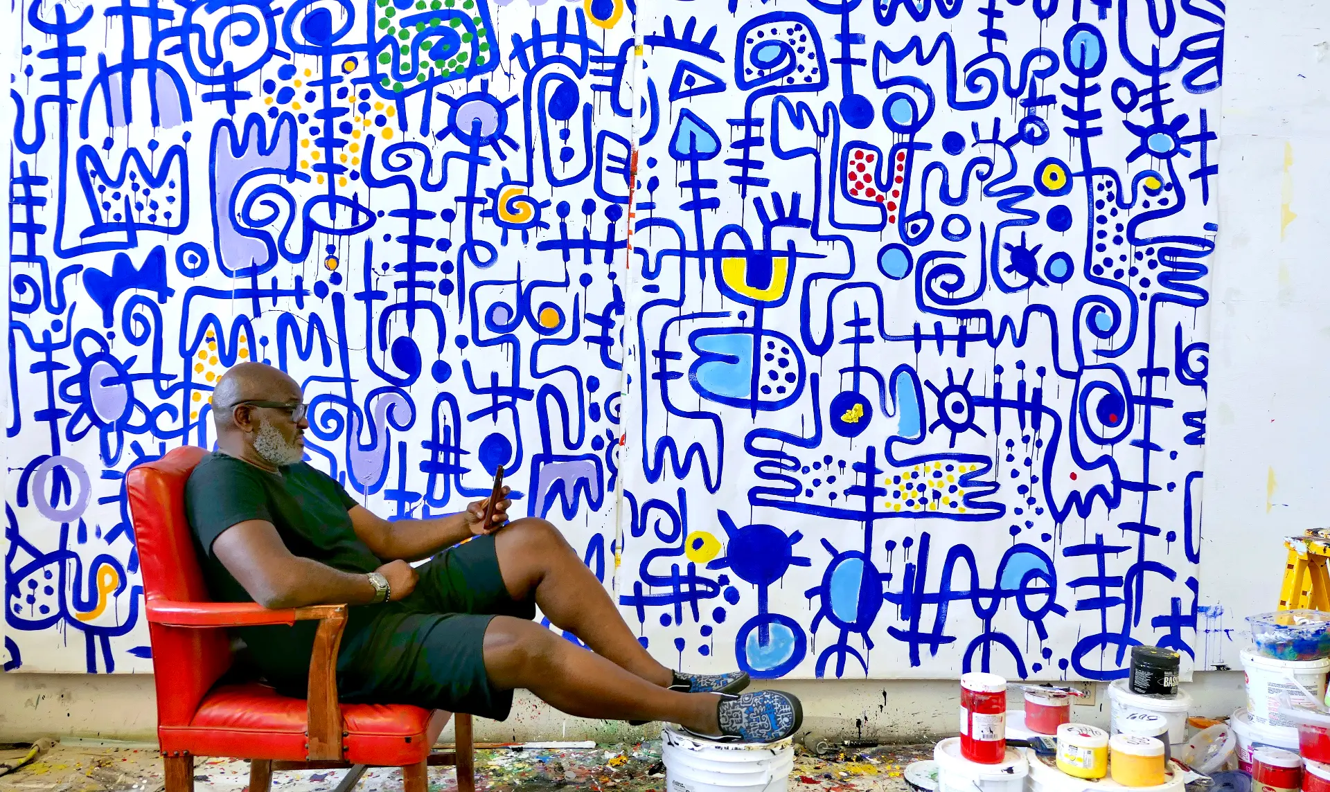 Blues Notes 1, 2020 Blues Notes 2, 2020 Acrylic on canvas 230 cm x 165.5cm