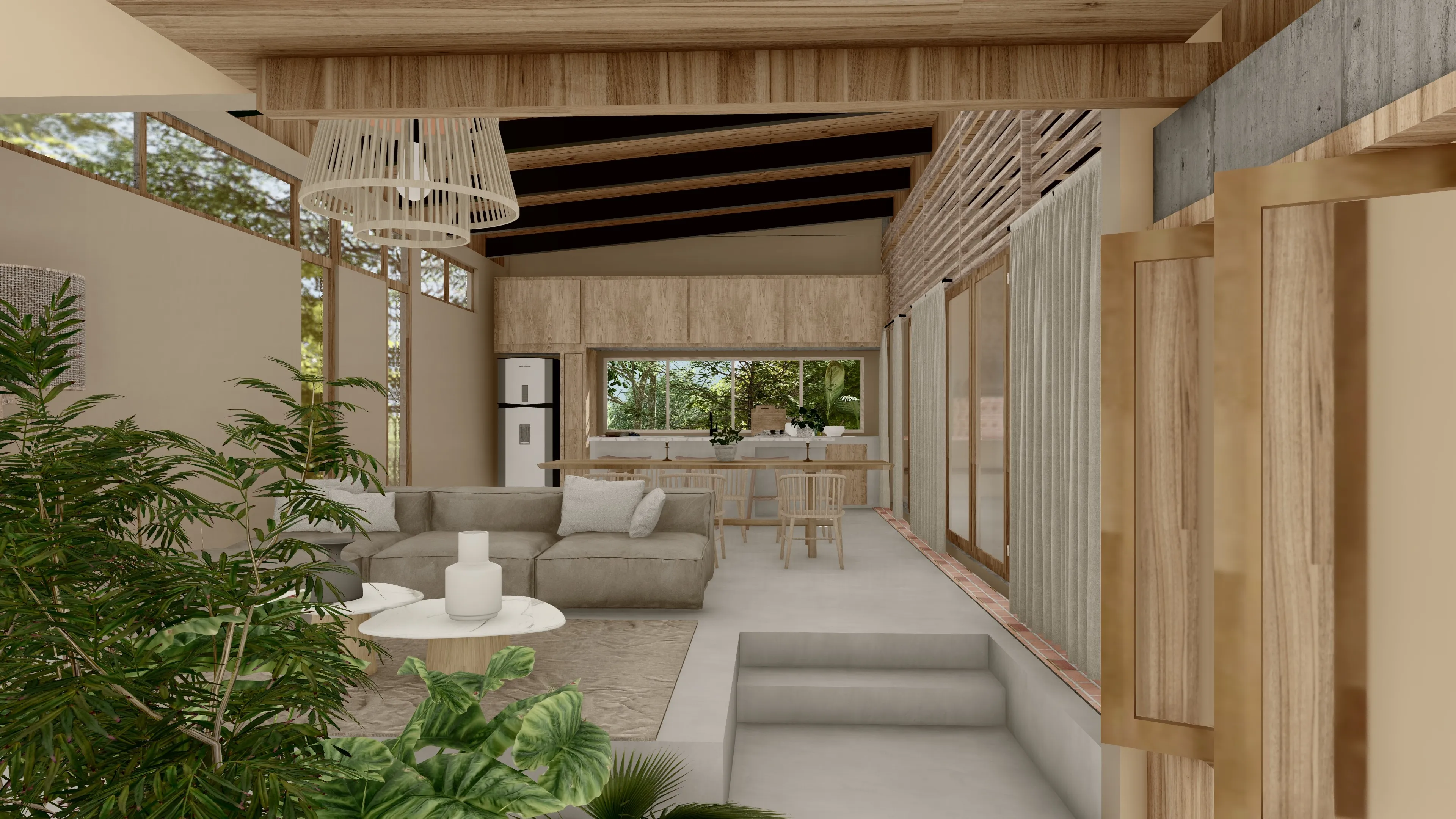 Casa Colina hillside home by Costa Architecture, Nicaragua — interior
