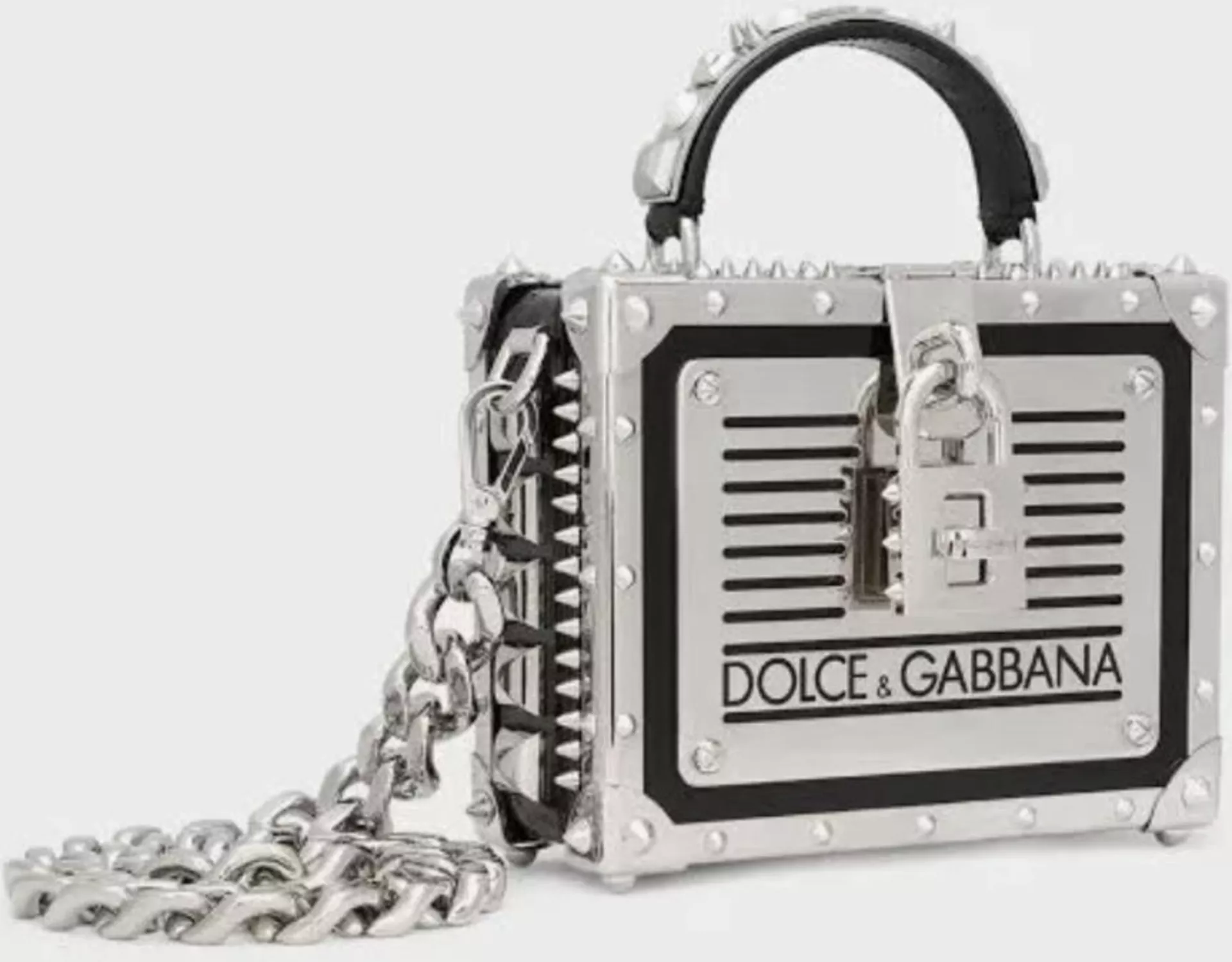 DOLCE & GABBANA Women's Dolce Box Studded Calfskin Handbag