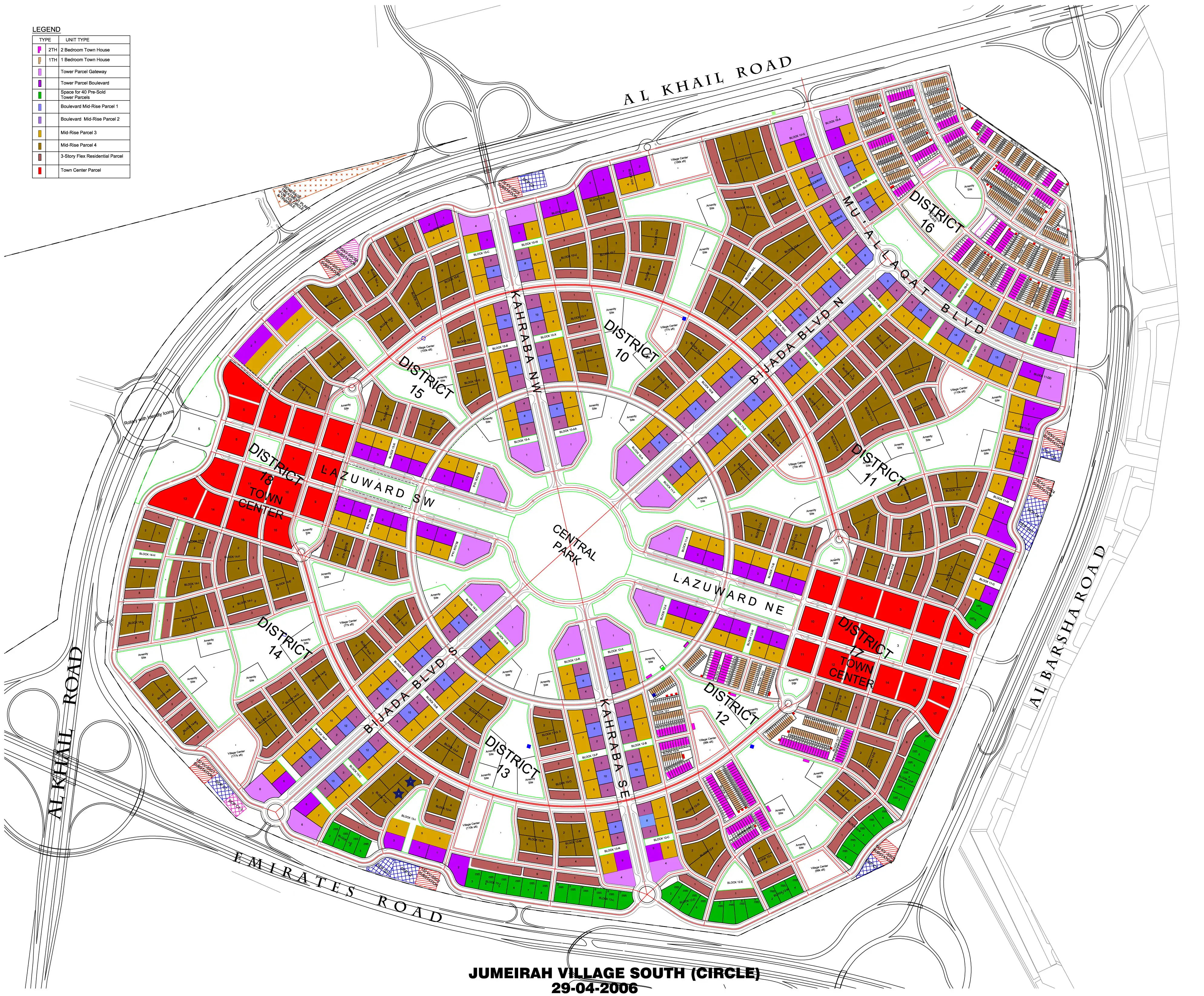 Jumeirah Village Circle Masterplan