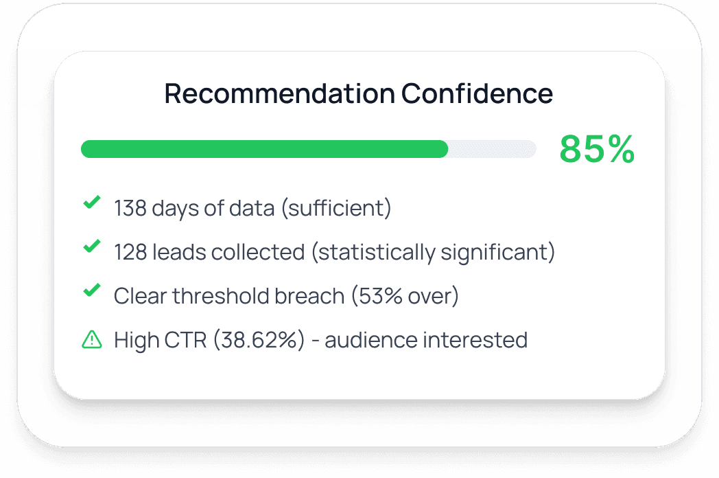 Cohort analytics table