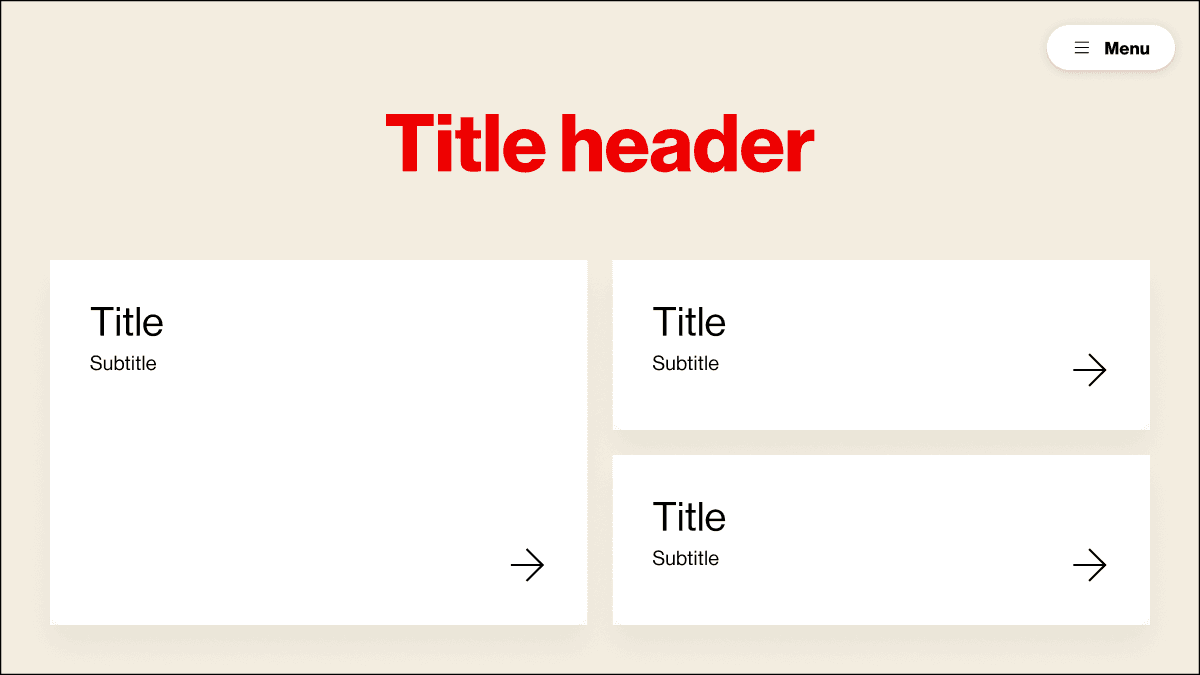 15-inch horizontal layout