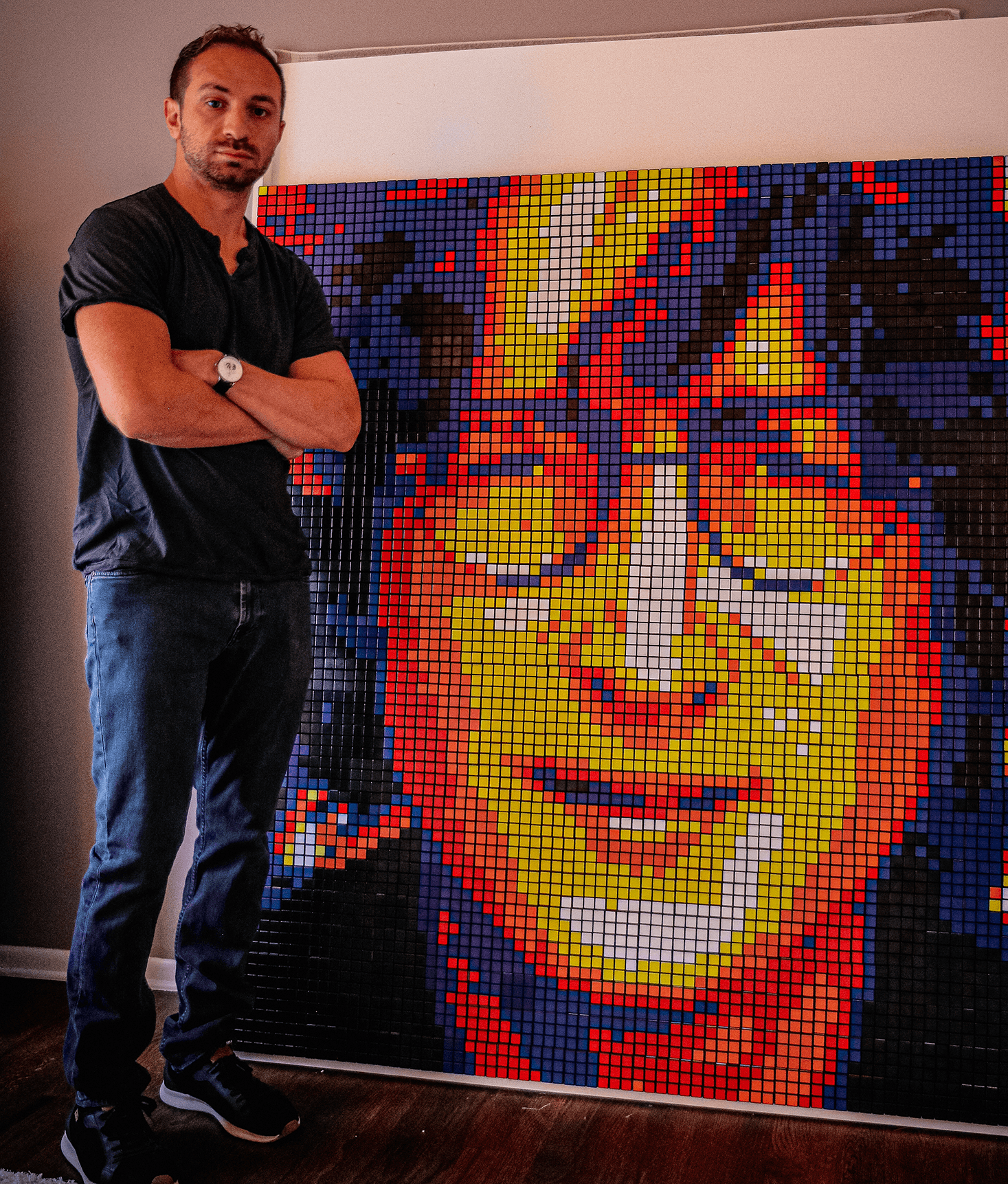 john lennon large scale mosaic, upright