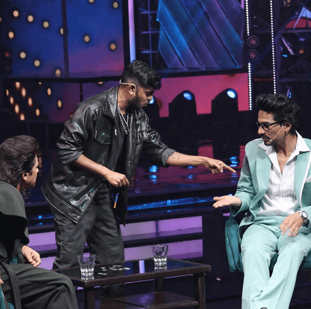 Magician Vicky Krish performing Mentalism Magic on India's Got Talent Stage
