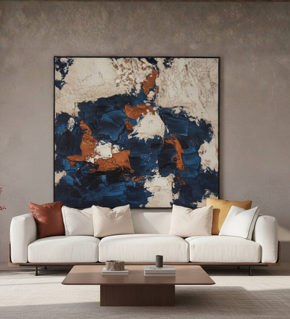 Luxury contemporary cane sofa with teal upholstery and wooden frame