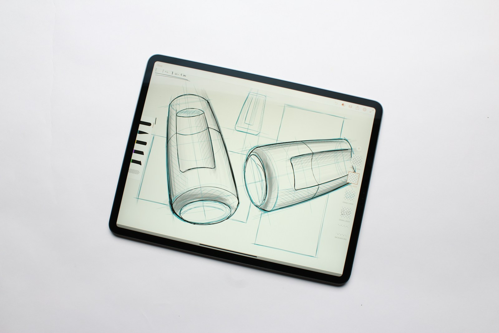 Product prototype technical drawing