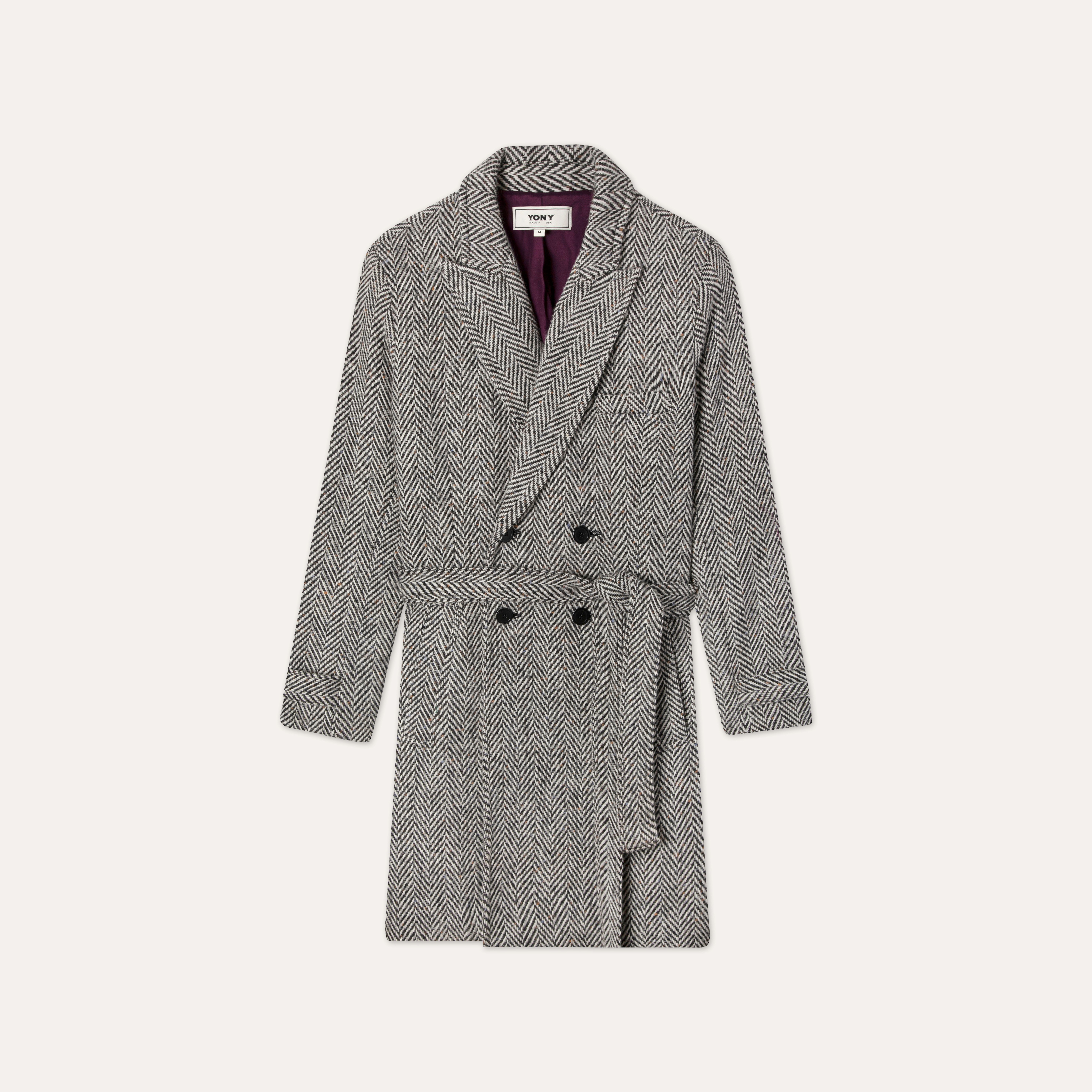 Flat lay of Double Breasted Wool Overcoat