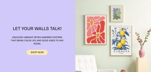 Customized Posters E-commerce Business for Sale
