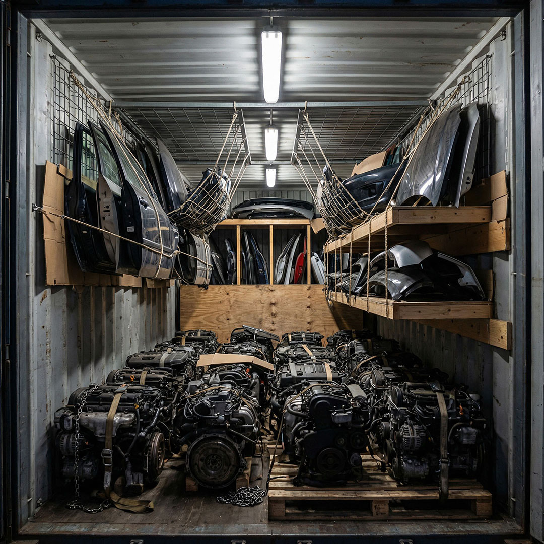 Bulk Auto Parts & Vehicle Cuts Export.