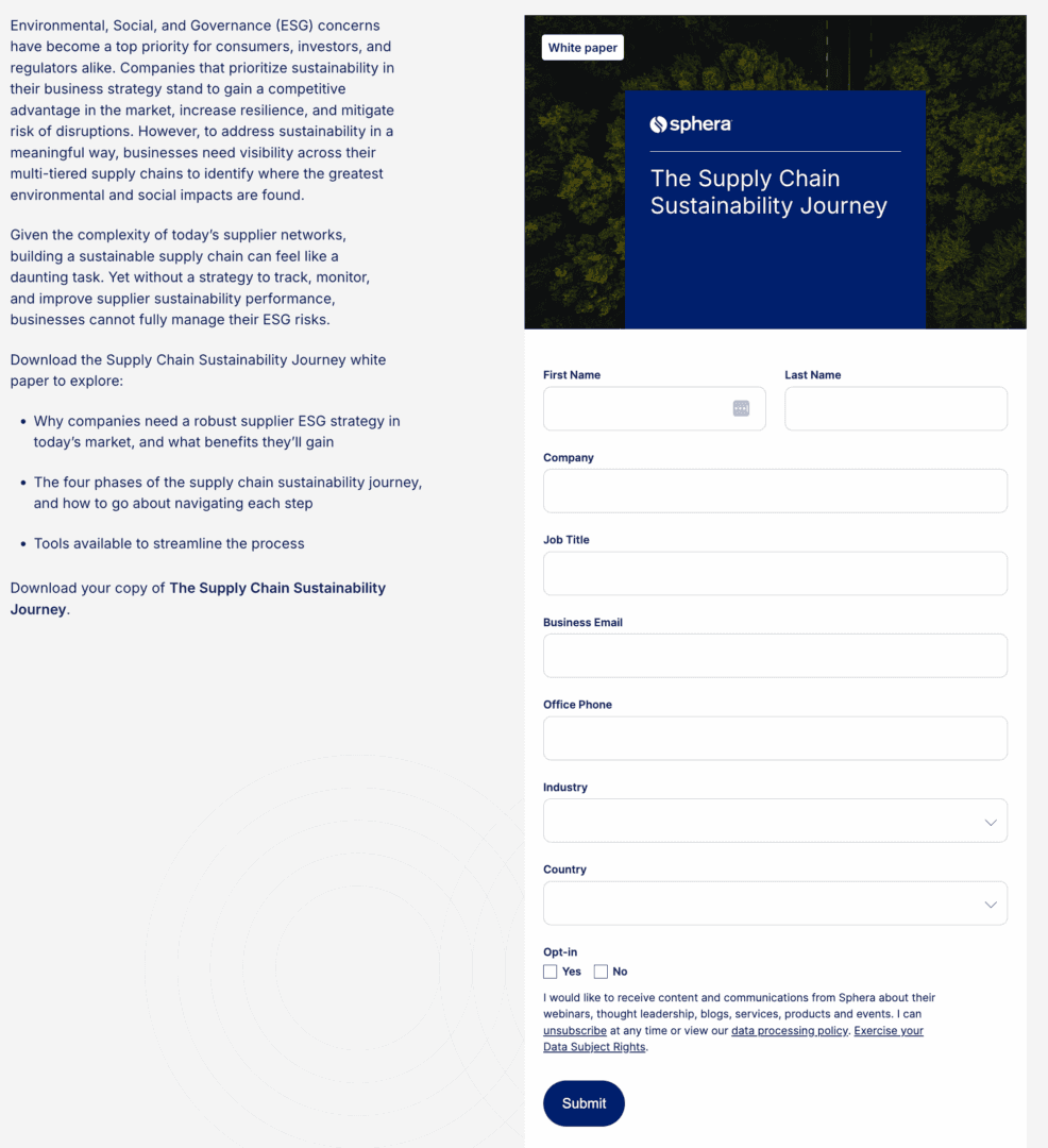 Marketing Spotlight: Sphera lead generation
