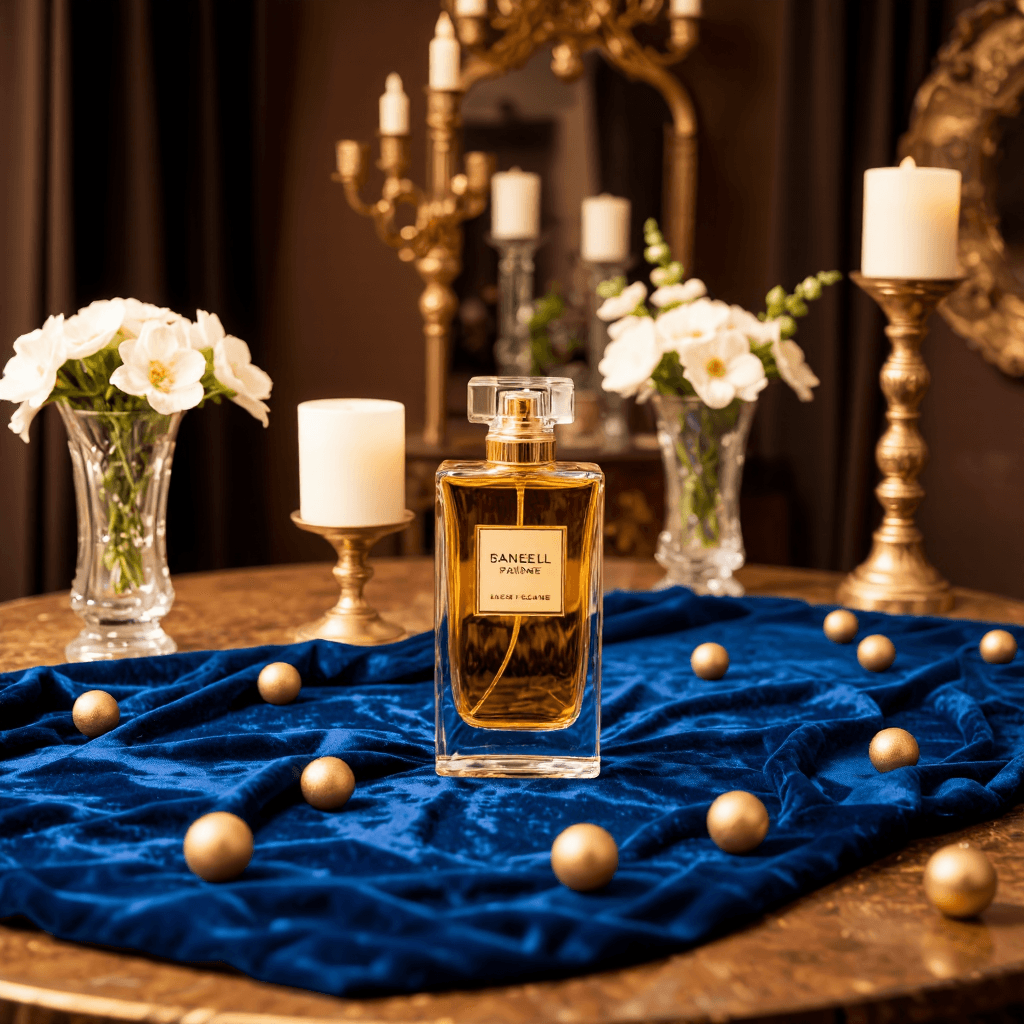 product photography of bottle of perfume