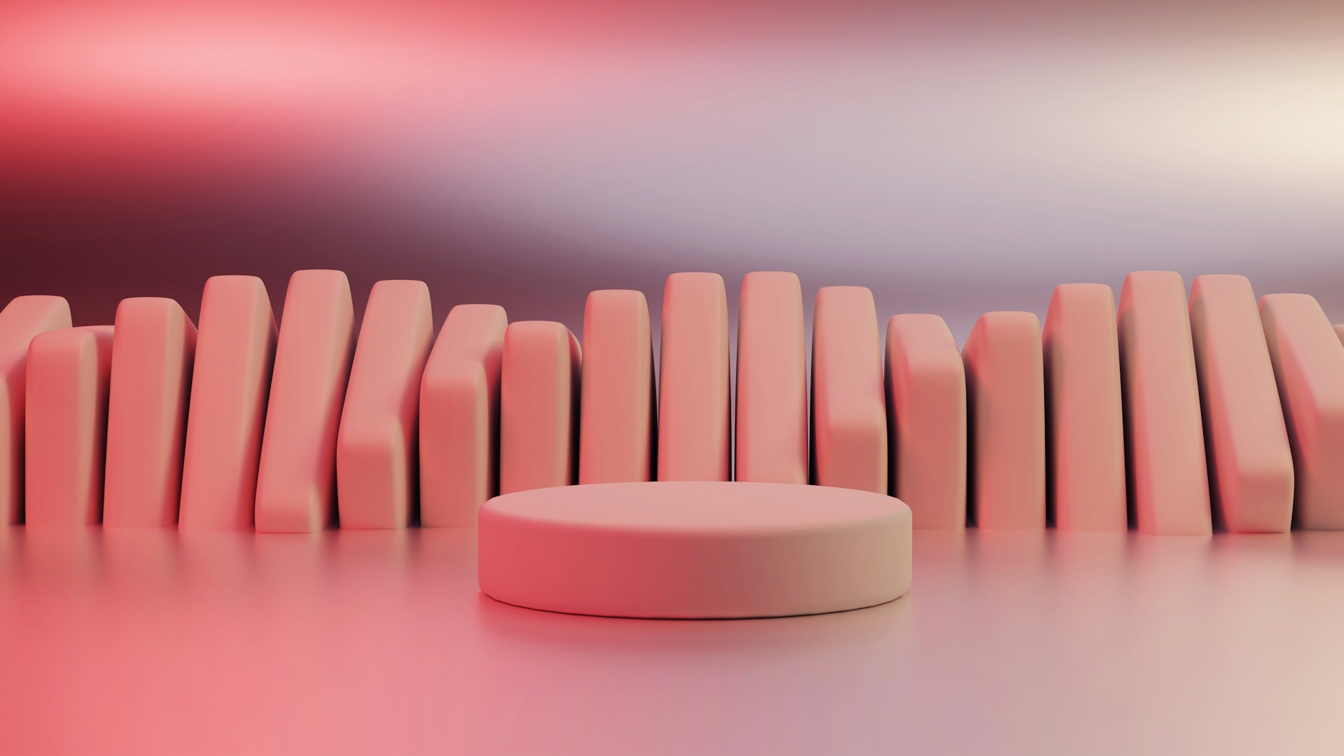 An abstract view of a sequential workflow with a centrepiece