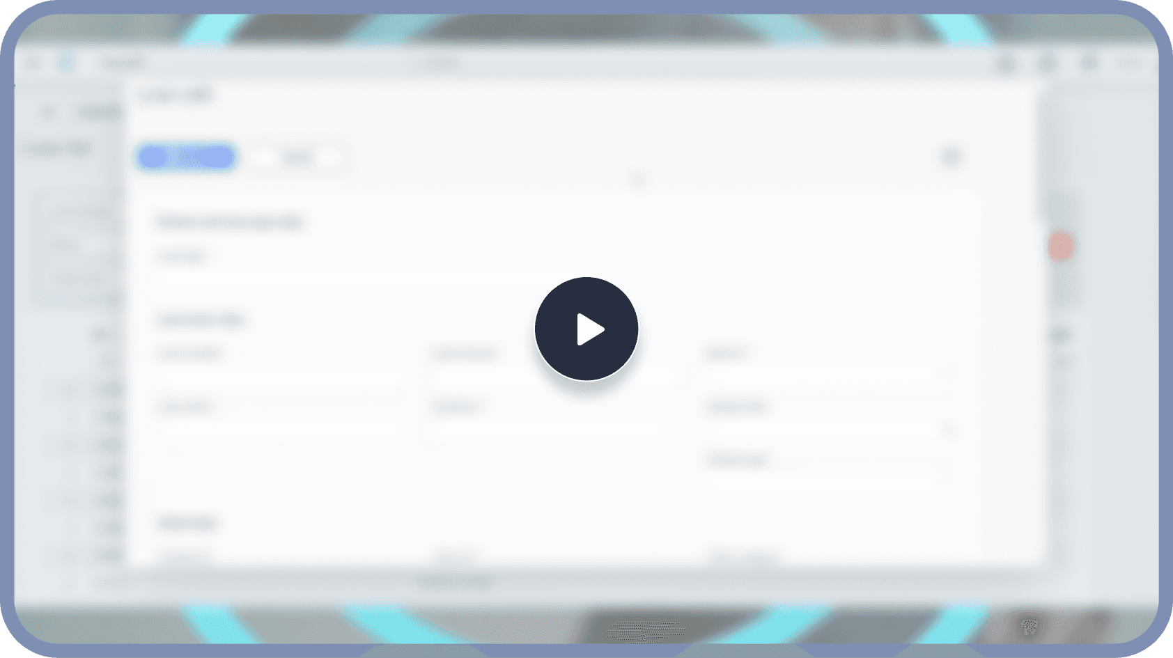 How to configure youtube video start blurred thumbnail image
