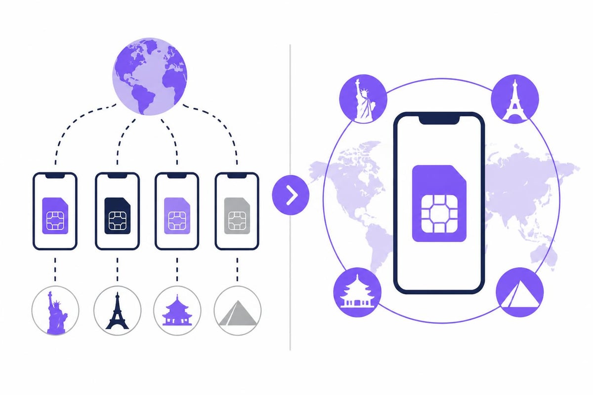 Single eSIM versus multiple eSIM approach