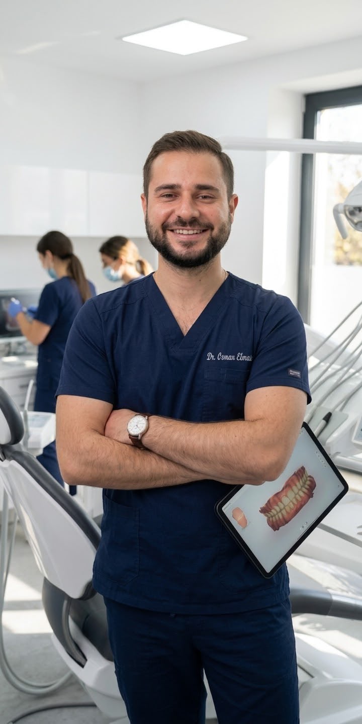 Dr Osman in a dental practice in Varna