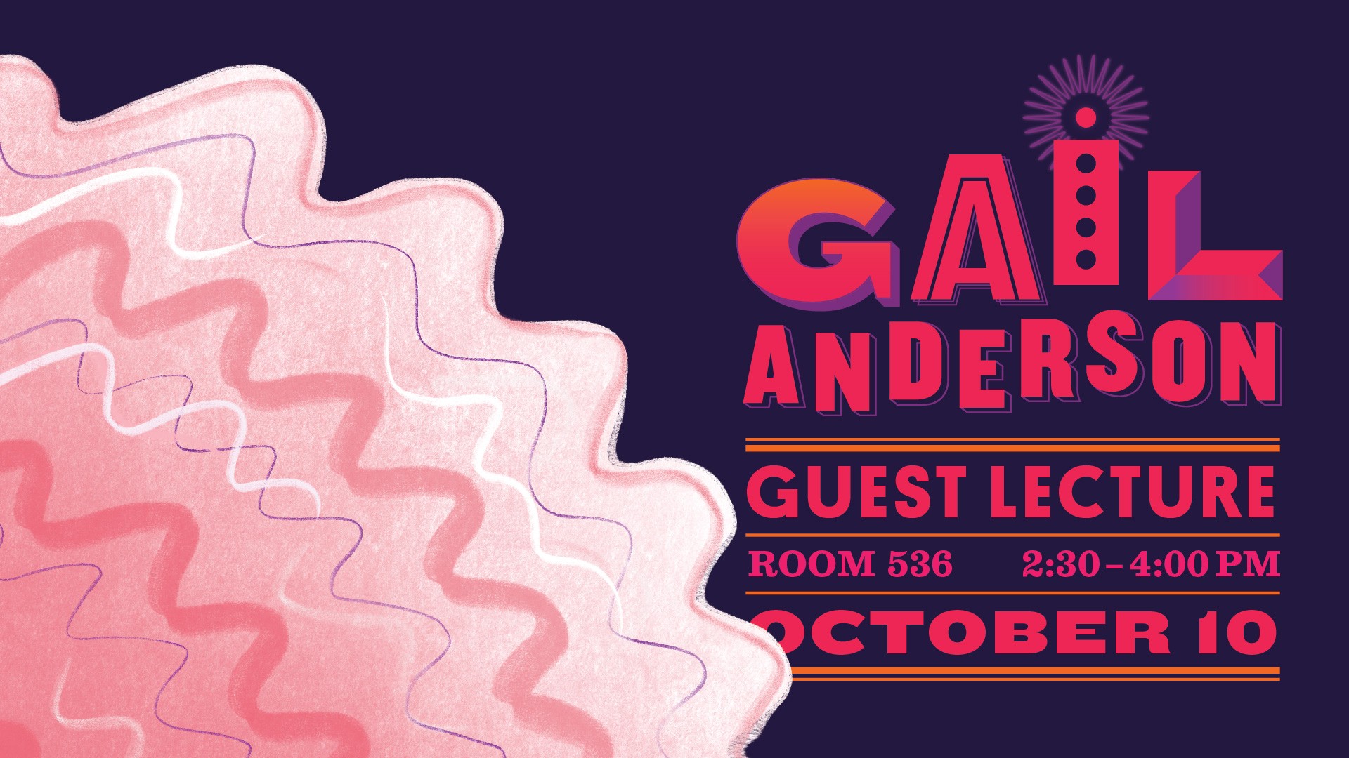 Gail Anderson lecture announcement