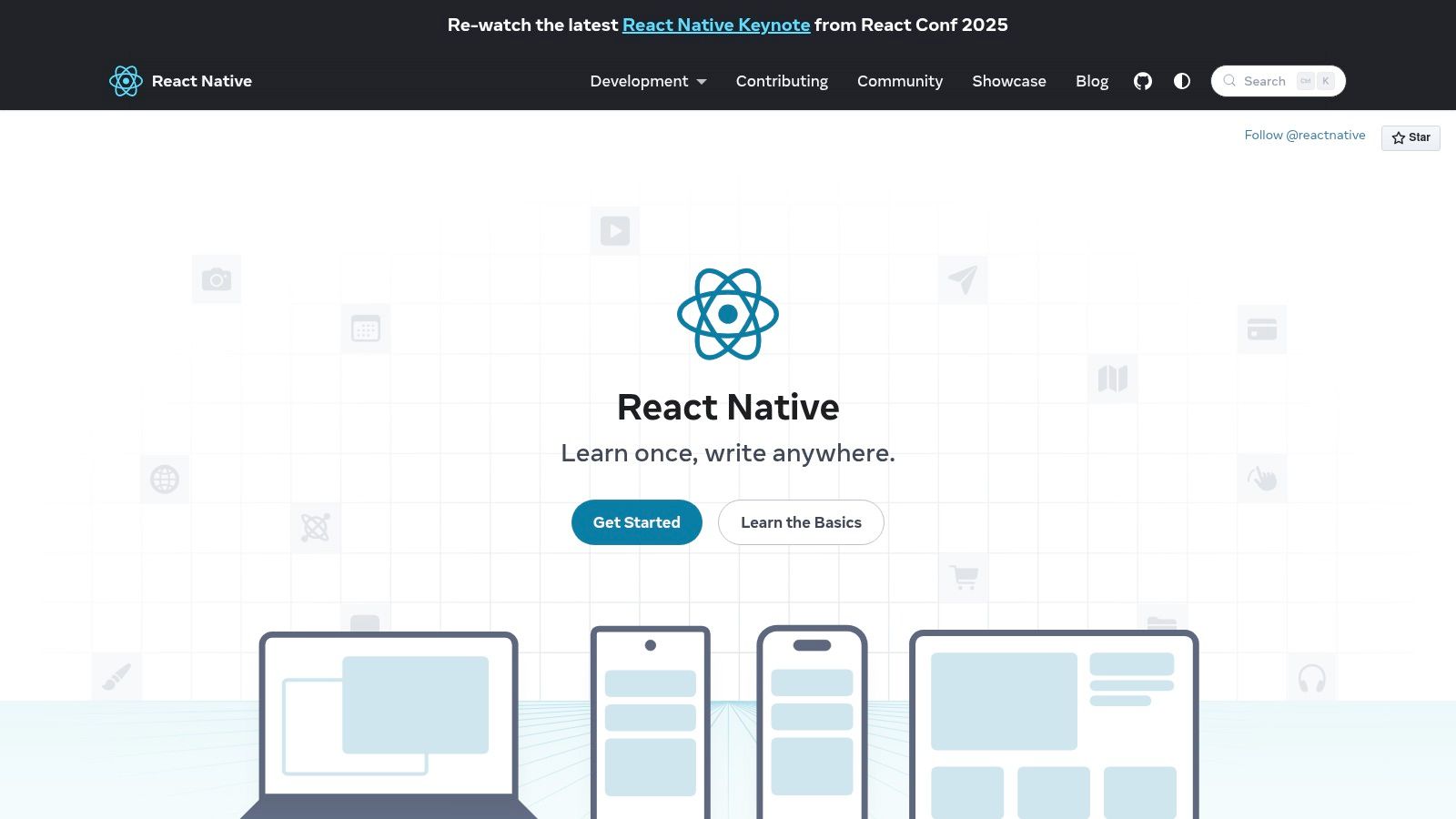 React Native (Meta + community)
