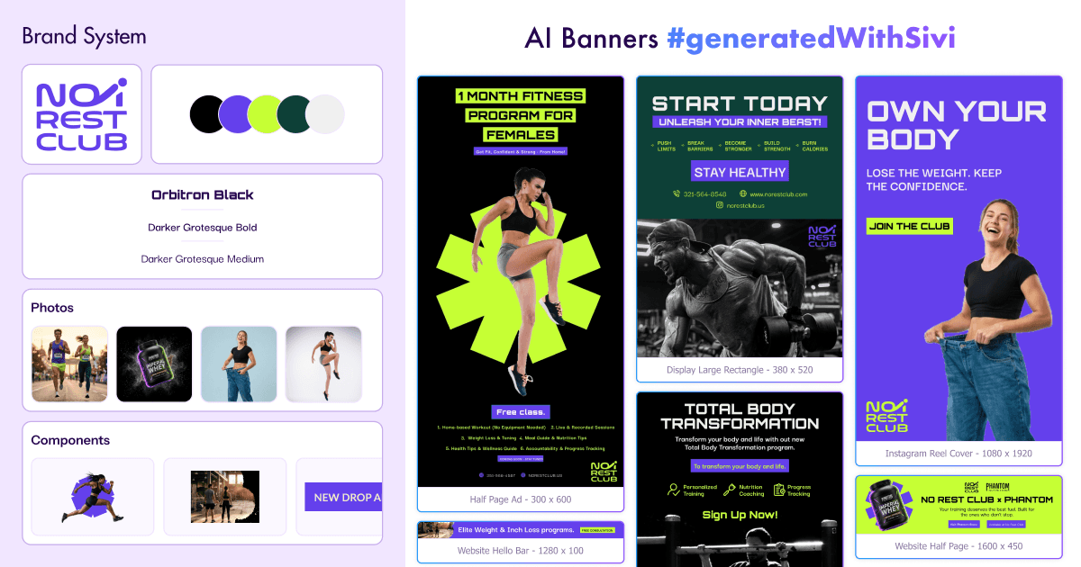 Sivi: AI Banner Generator | Start Free