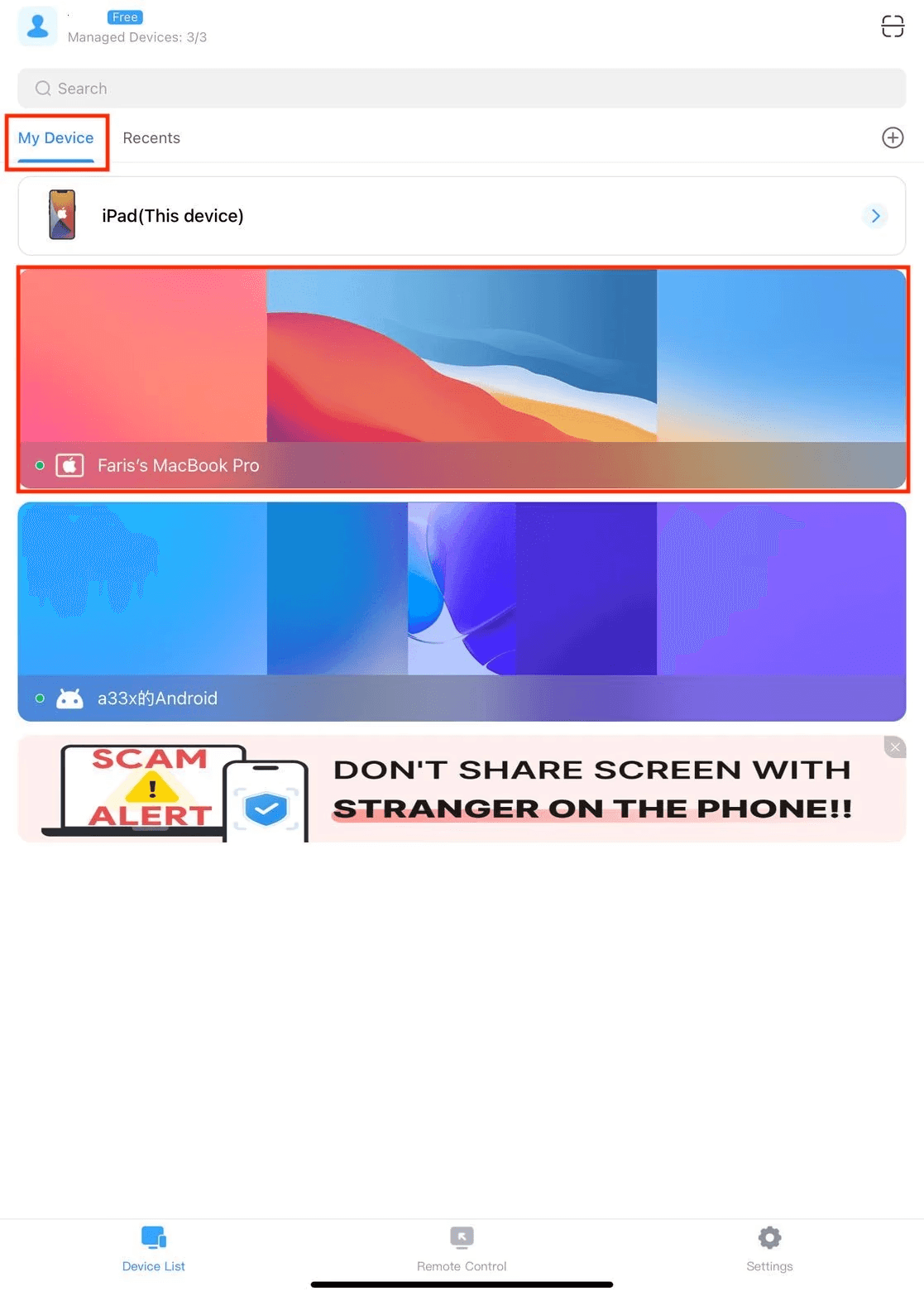 Access Windows from ipad