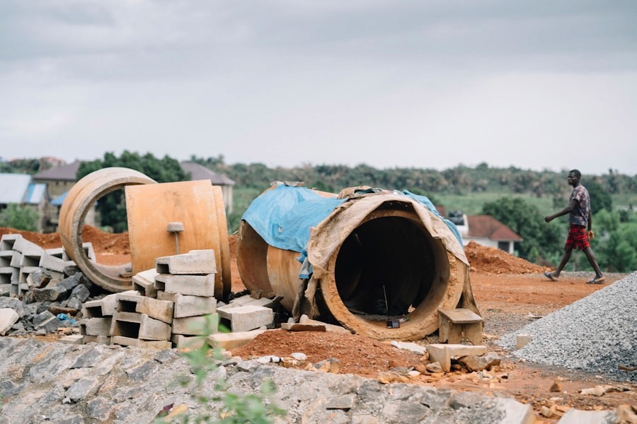 Bulldozer and earthworks on a major infrastructure project