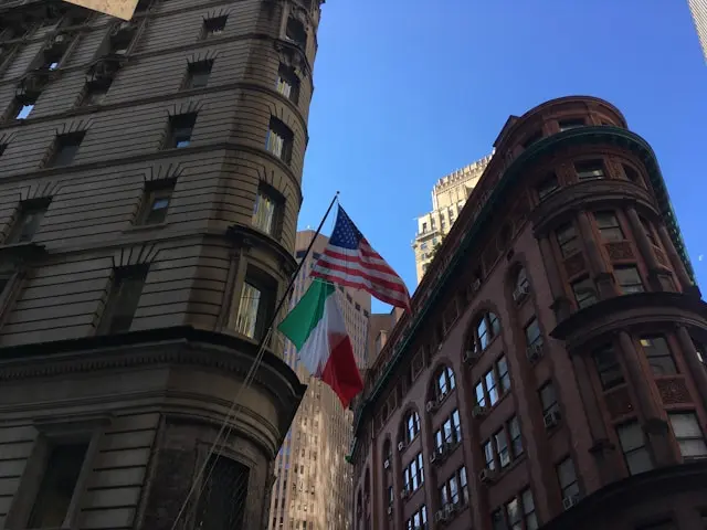 Italian & American flags