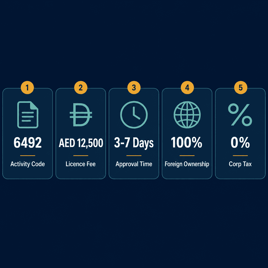 Infographic: How to Get a Credit & Lending Services Business License in Dubai
