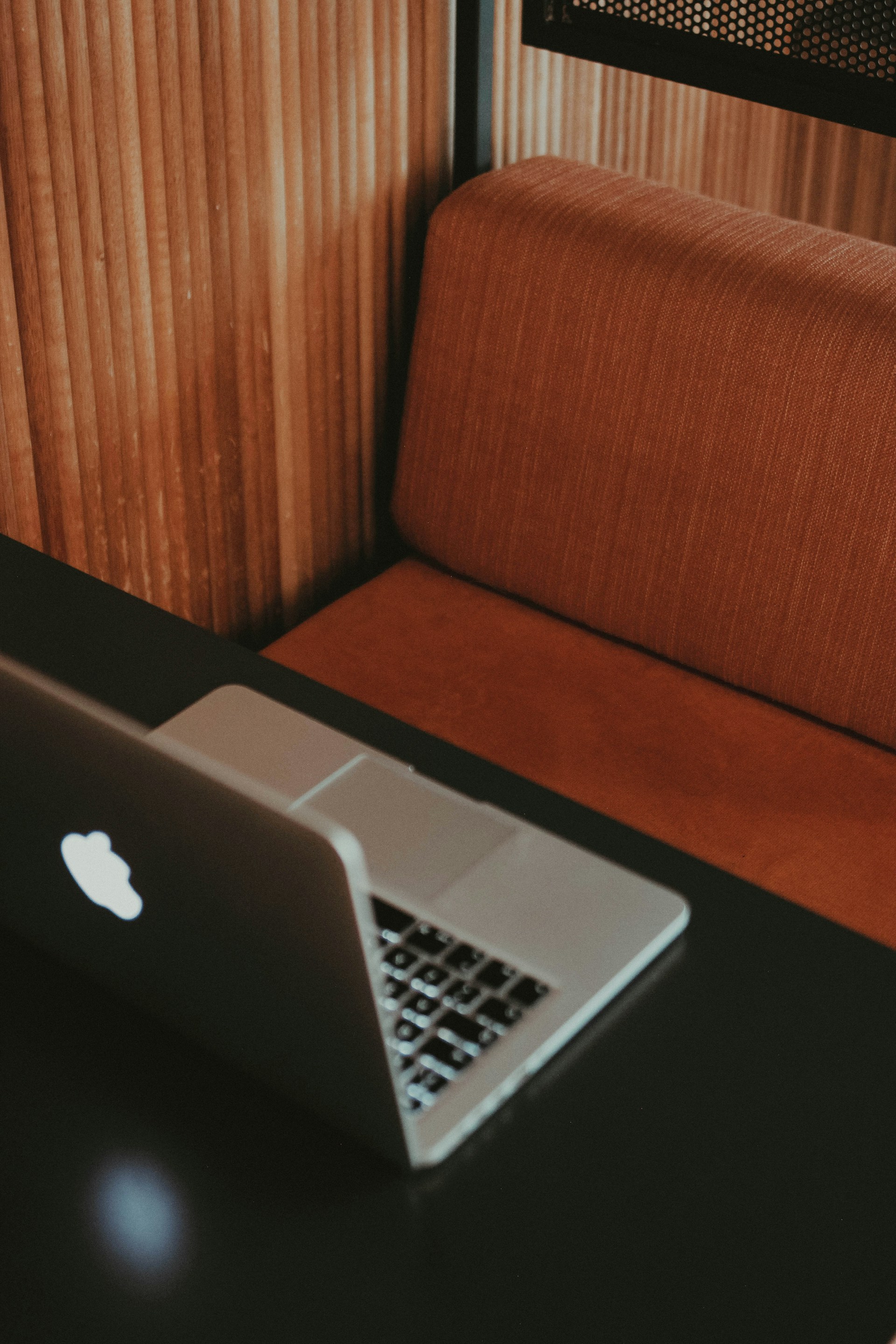 Laptop on the desk 