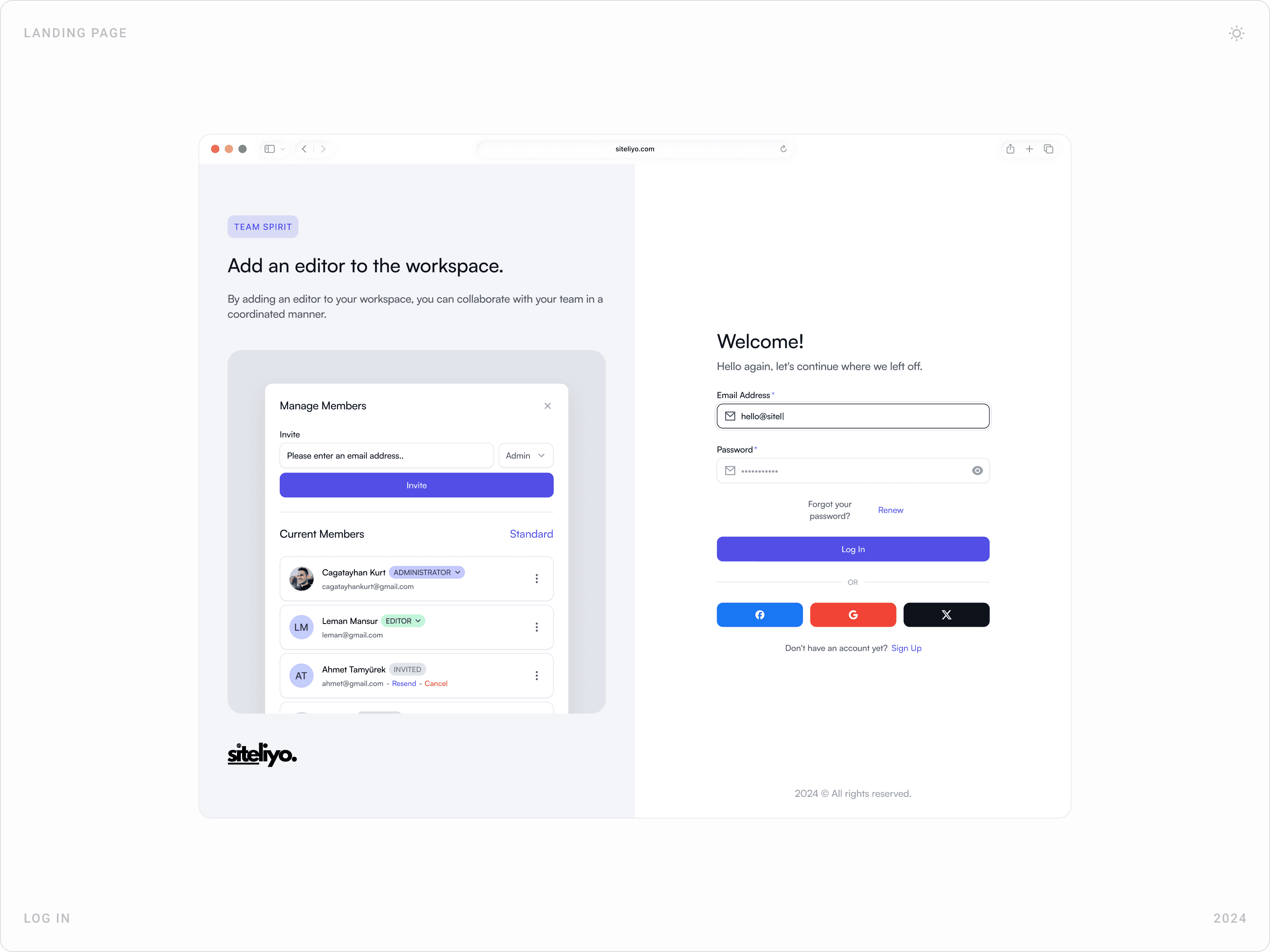 Professional User Login Experience Design