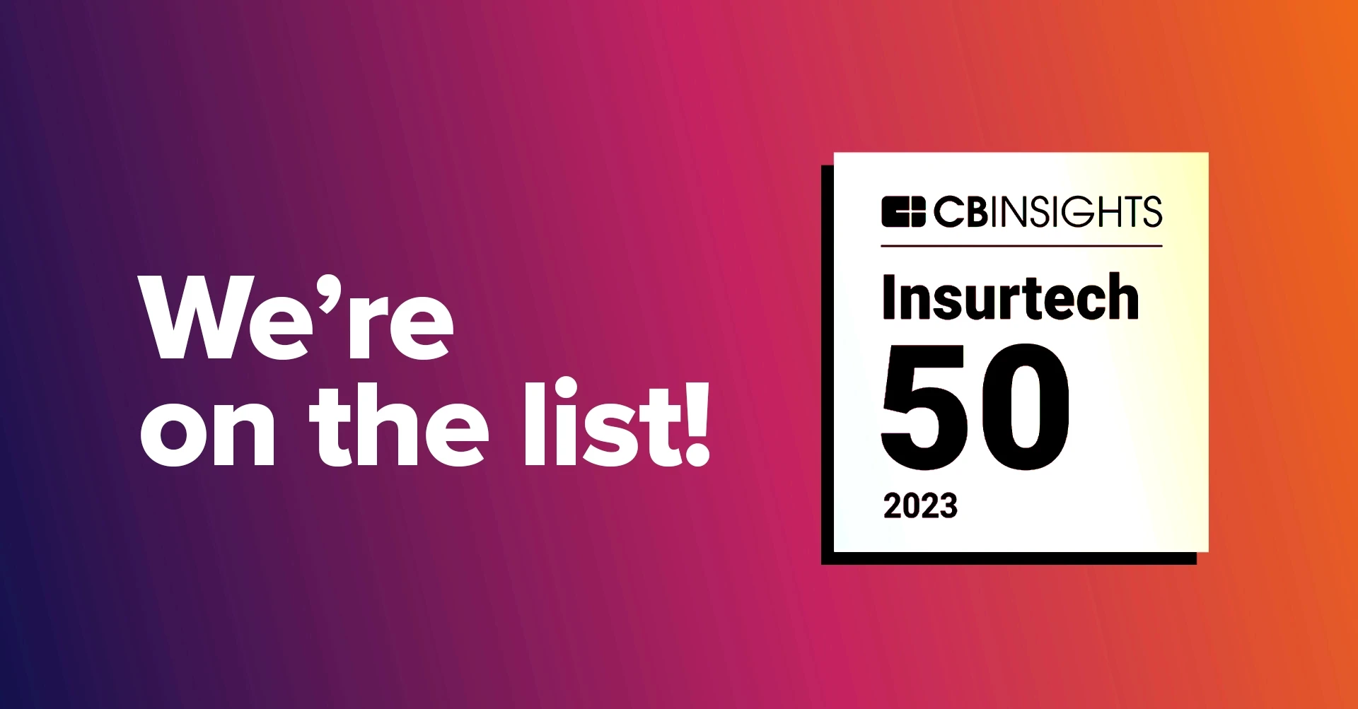 CB Insights - Insurtech 50