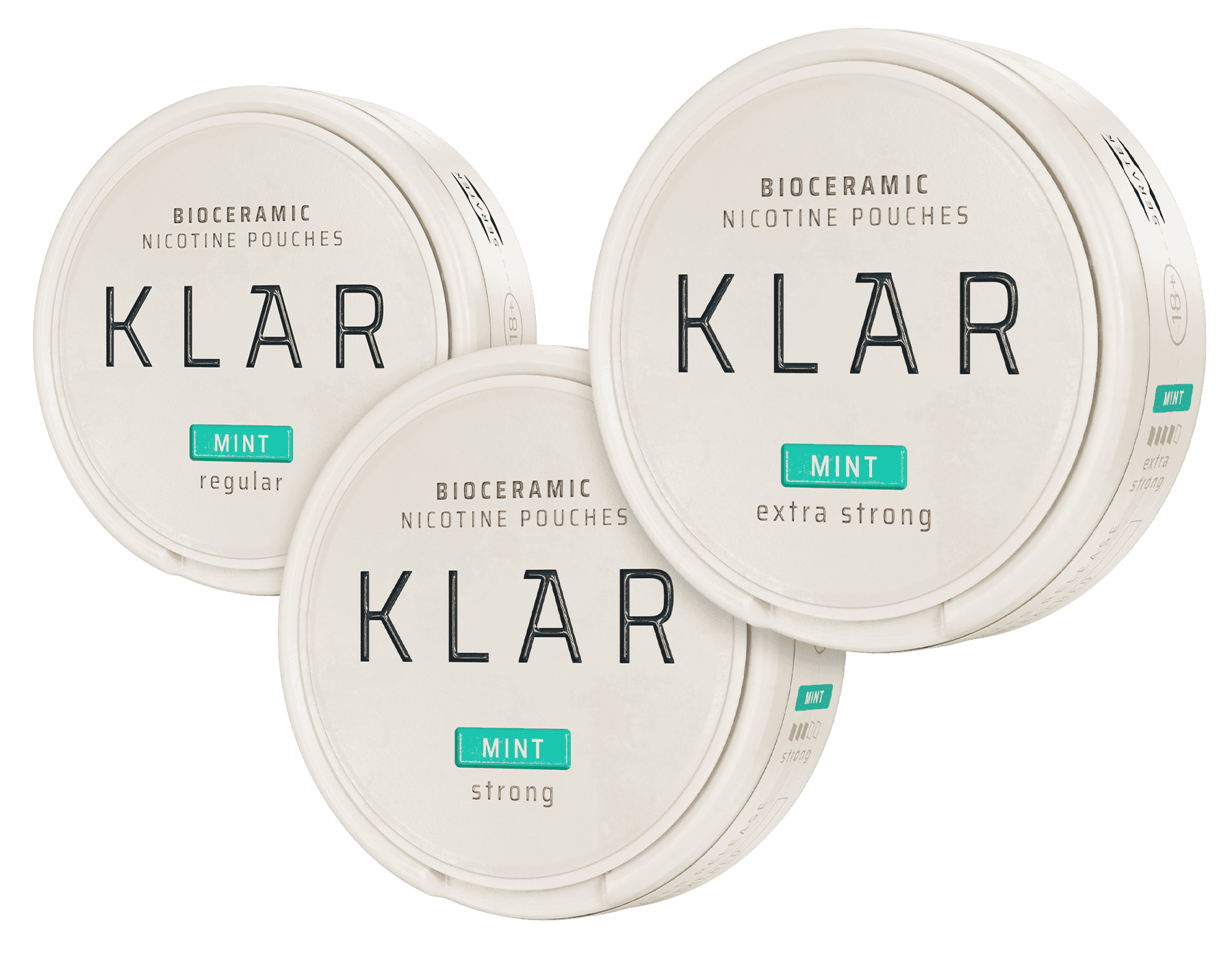 KLAR Bioceramic nicotine pouches in mint flavour