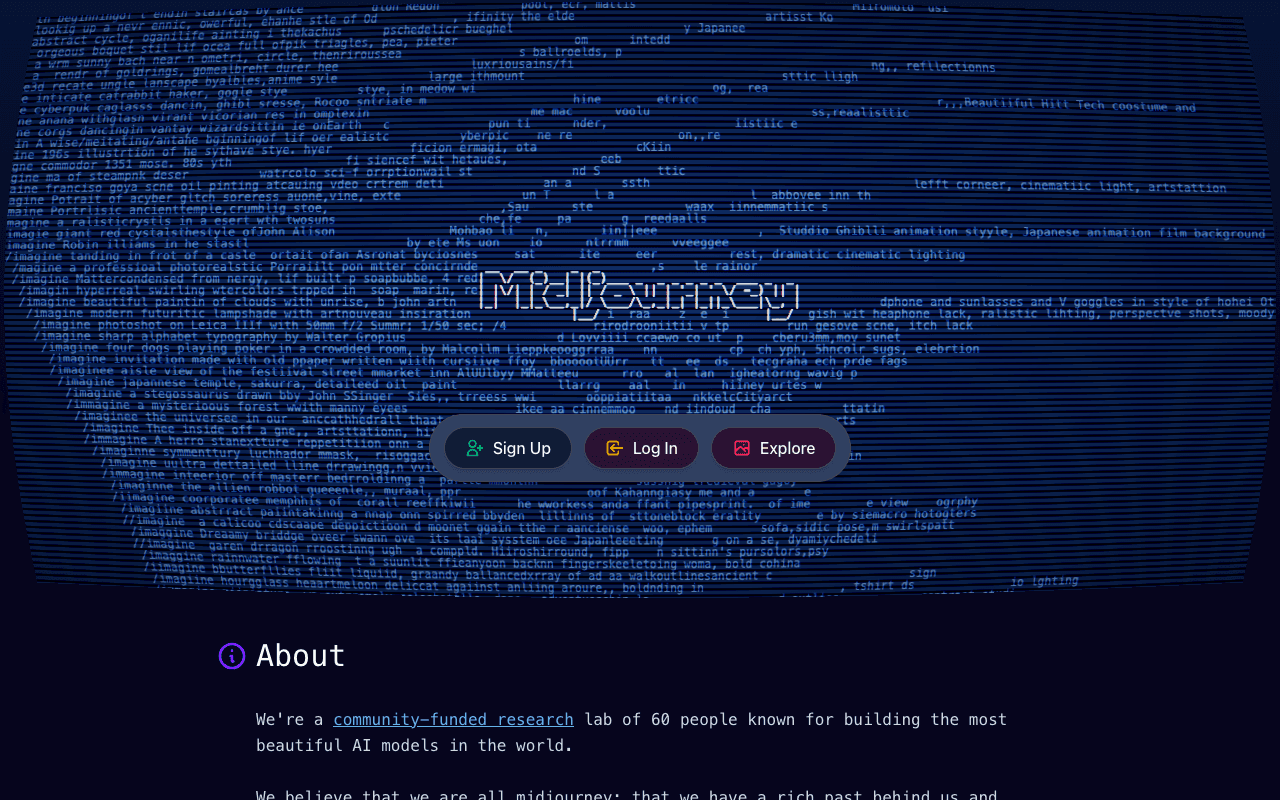 Midjourney екранна снимка